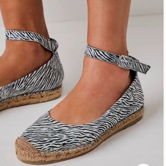 Free people Mason Ballet Espadrille Flats NEW Size 38 (7.5 US) - Picture 3 of 9
